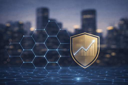 Illustration conceptuelle de la méthode de sécurité : analyse des risques, structuration du dispositif et pilotage dans le temps