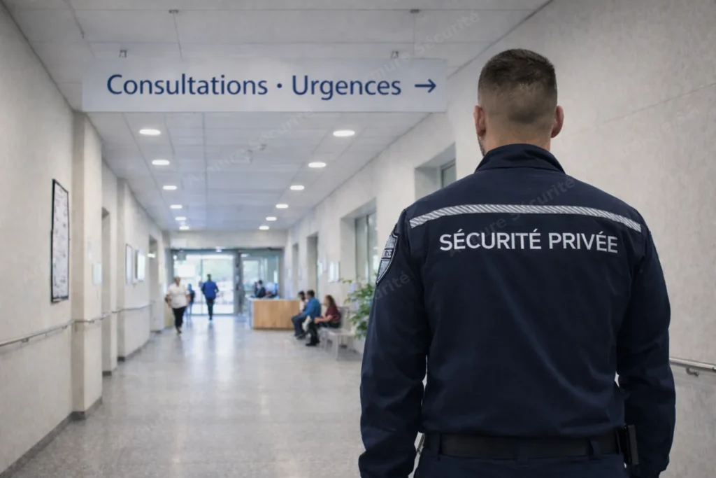 Sécurité privée dans un hôpital, accès consultations et urgences